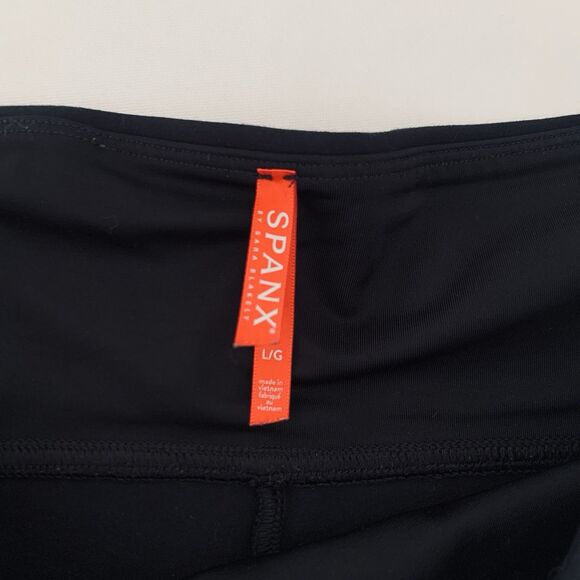 Spanx Leggings Ponte Ankle Women L High Waisted Classic Black 20264R Stretch - Picture 4 of 8